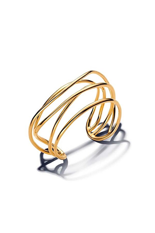 Doğal Şekilli Açık Tel Bangle Bileklik - 2