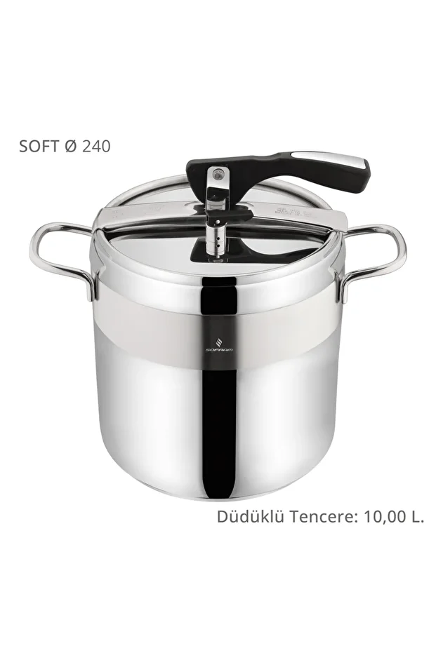 Soft 10 Lt Klasik Düdüklü Tencere - 1