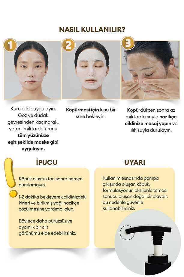 Ciltte Köpüren Jel Temizleyici & Maske Vita C Plus All In One Pack Foam Cleanser 200 ml - 8