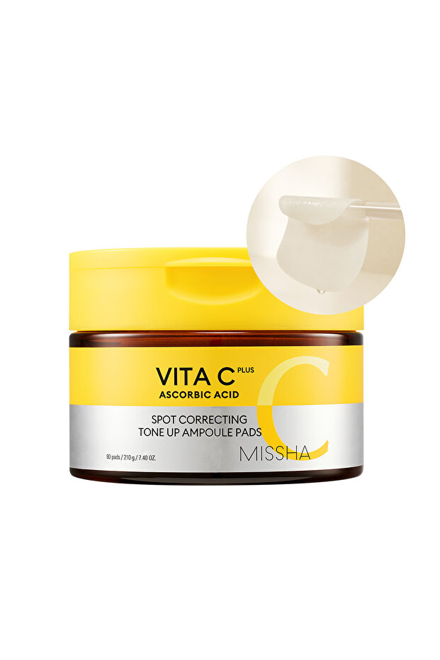 Anti-Blemish Tone Equalizing Ampoule Pad Vita C Plus Correcting Toneup Ampoule Pads with Vitamin C