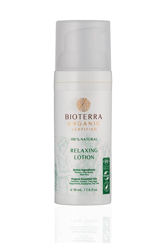 Organic Relaxing Lotion 50 ml (Tamanu, Gingko Biloba, Coconut, Camphor)