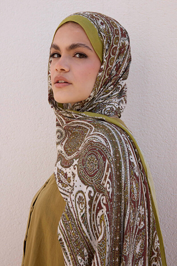 Deluxe Summer Şal Noa Olive - 2