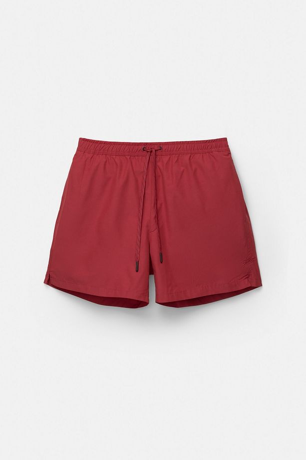 Beli logolu regular fit deniz şortu - 6