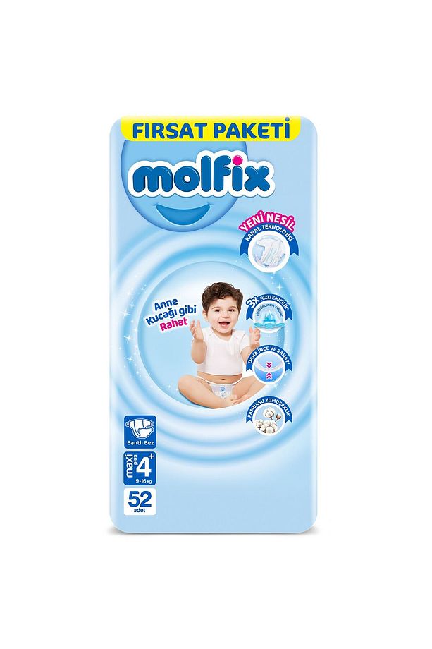 Bebek Bezi 4+ Beden Maxi Plus 52 Adet - 1