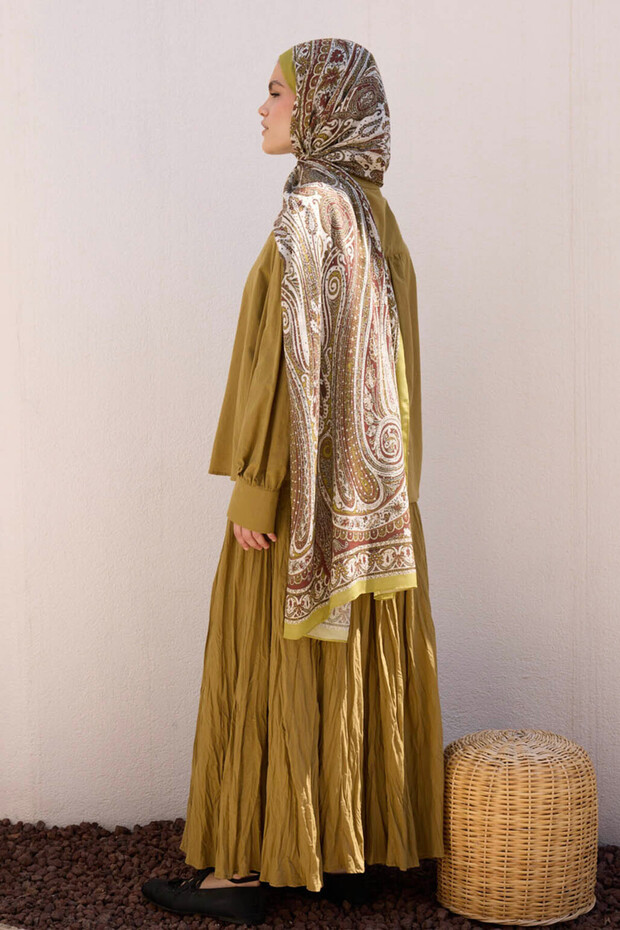 Deluxe Summer Şal Noa Olive - 6