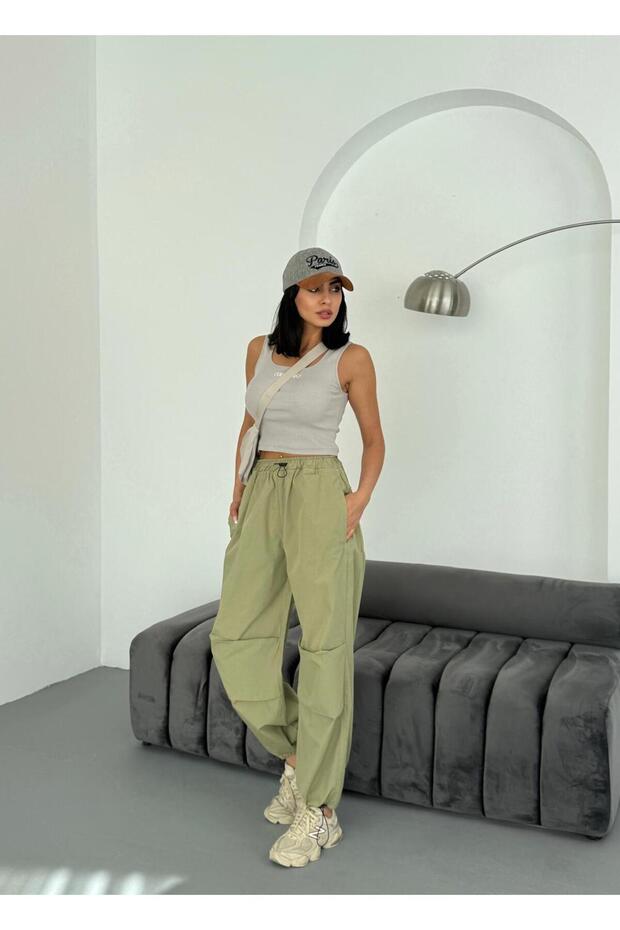 Cagla Diz Nabrano padobranske hlače - 3