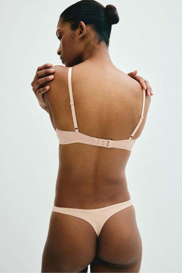 طقم حمالات صدر من الألياف الدقيقة مكون من قطعتين - 4