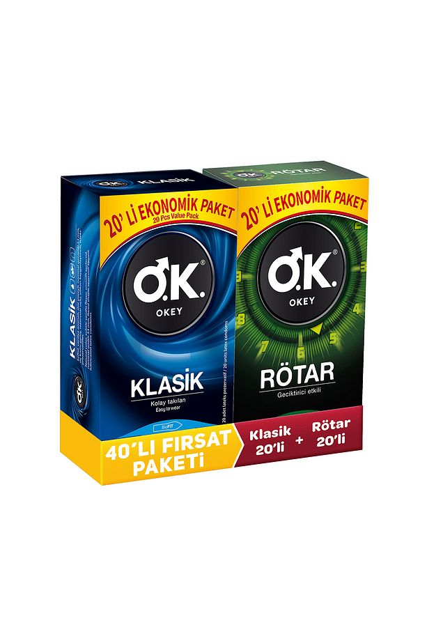 Klasik 20'li Prezervatif & Rötar 20'li Prezervatif - 1