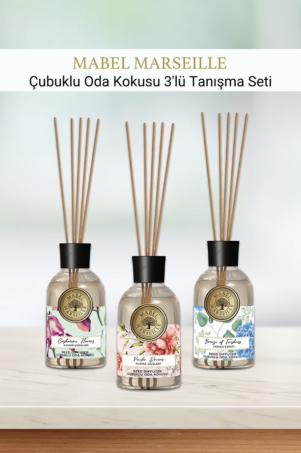 Çubuklu Oda Kokusu 3'lü Tanışma Seti 3x100 ml - 1