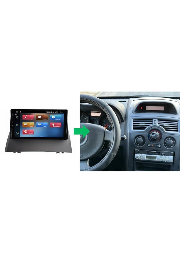 Renault Megane 2 Android Multimedya Sistemi 4-64 For-X (2004-2008) - 1