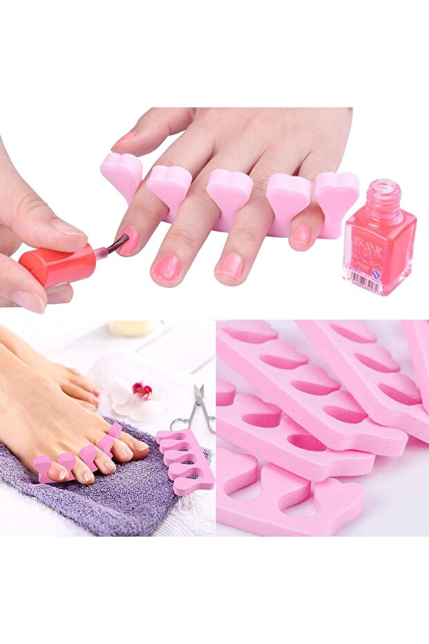 فاصل أصابع القدم من إسفنجة ناعمة باللون الوردي - 2