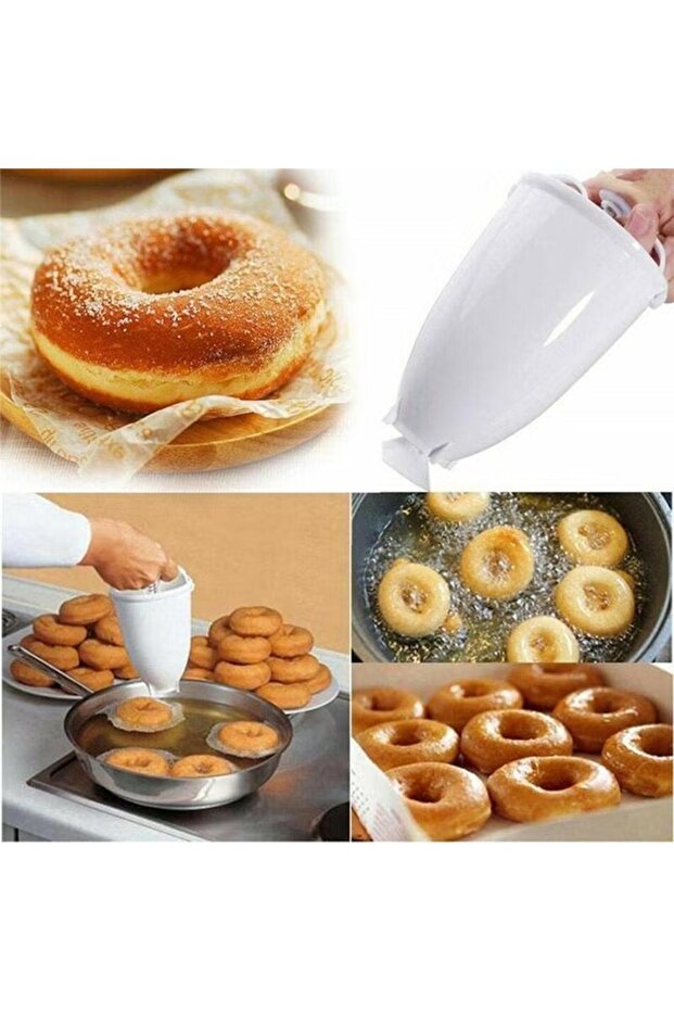 Plastic Dedicated Donut Maker Mold Tool White - 3