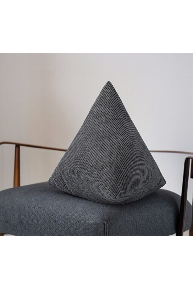 غطاء وسادة مزخرف على شكل مثلث مدخن من نسيج مخملي من فابيوس مقاس 43 × 43 × 43