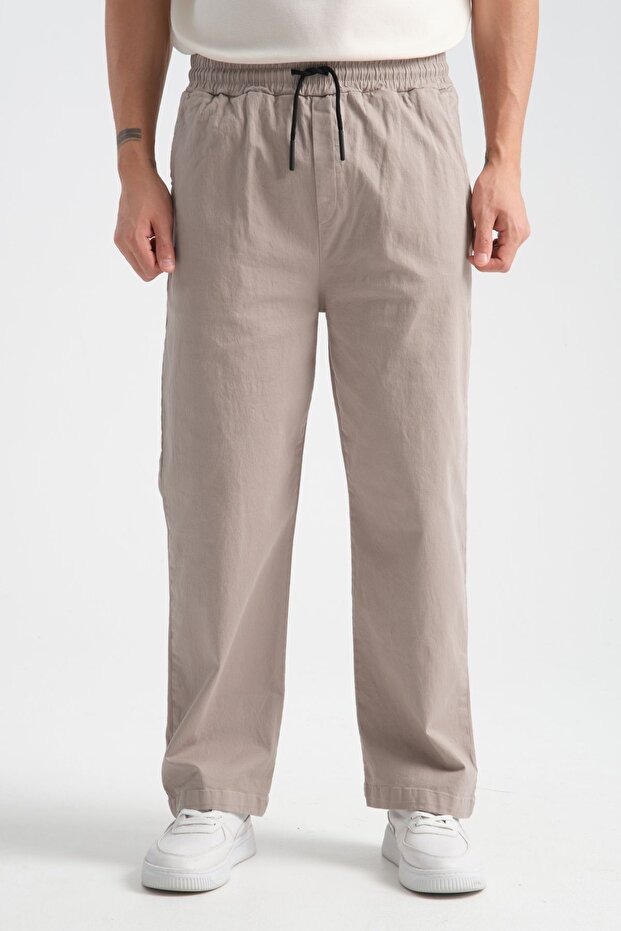 Calmfit Men's Baggy Thick Elastic Waist Trousers