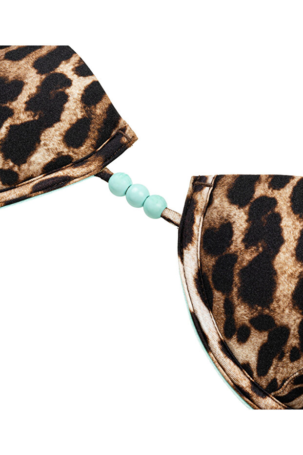 Leopar desen bikini seti - 4