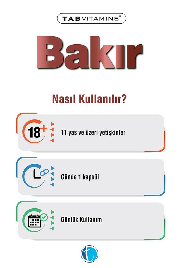 Bakır 120 Bitkisel Kapsül Bakır Bisglisinat 2 mg - 5