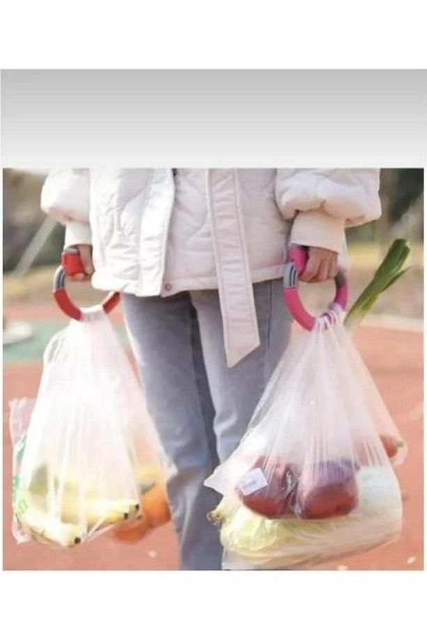 Ağır Malzeme Taşıyıcı Kolu Alışveriş Poşeti Market Poşeti Taşıma Aparatı - 2