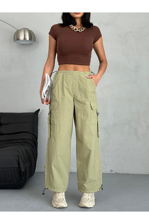 PARAŞÜT KUMAŞ KARGO CEPLİ PANTOLON - 8
