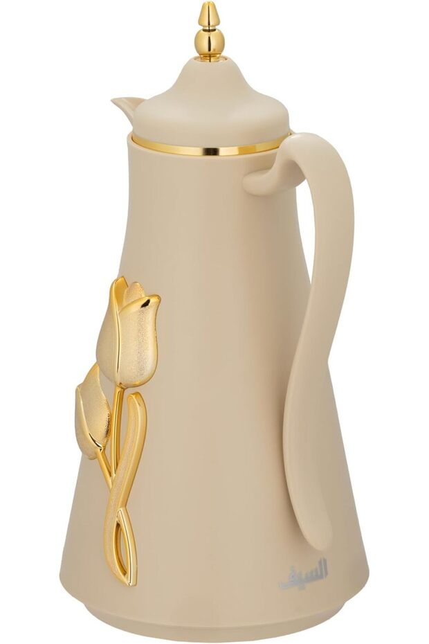 Deva Coffee And Tea Vaccum Flask In Beige / Leak-proof And Keeps Drinks Hot 1 Liter - 3