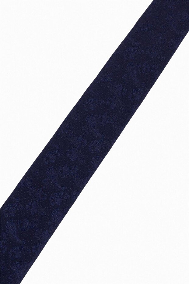 Lacivert Baskılı Kravat - 3