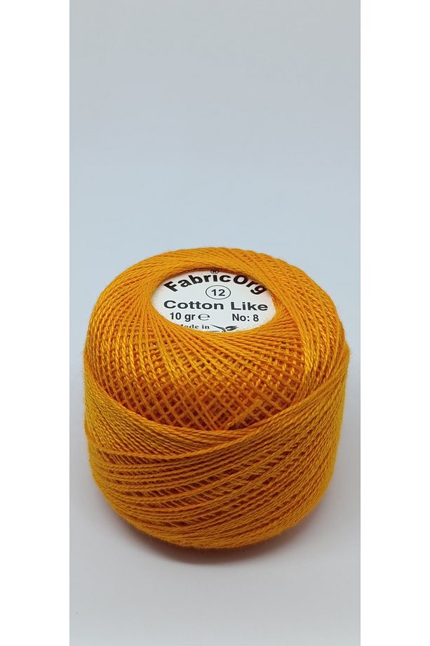 Cotton Like Etamin-kanaviçe Iplik (10 GR-NO8 İP) - TEK YUMAK - 12 Numaralı Renk - 1