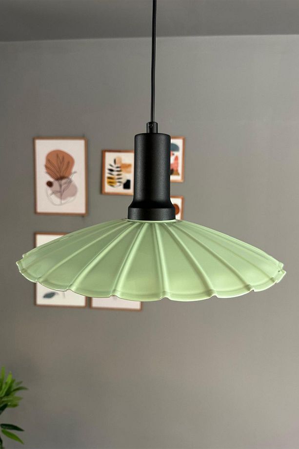 Risso Mint Metal Büyük Avize Siyah Fener Başlık Tekli Rustik Cafe Mutfak Modern Sarkıt Aydınlatma - 8