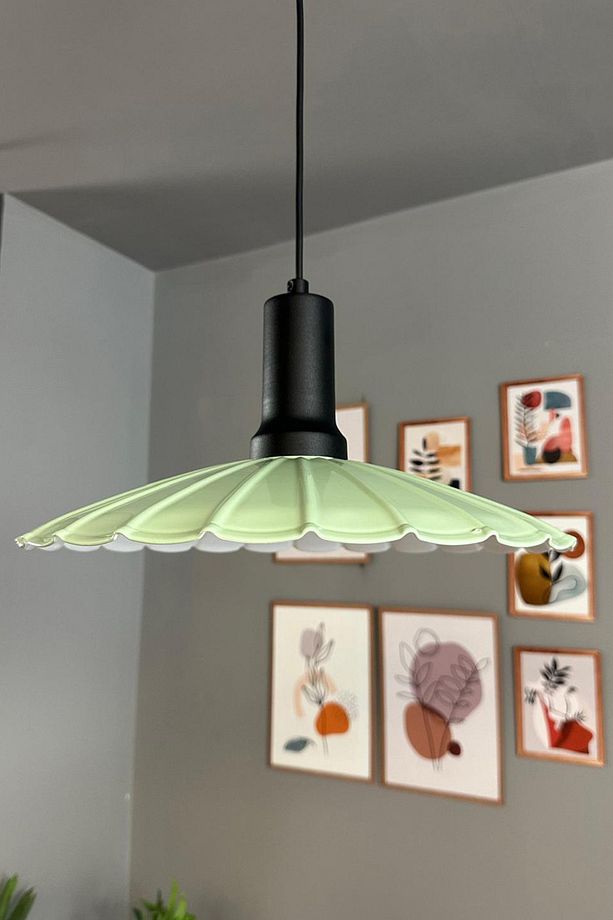Risso Mint Metal Büyük Avize Siyah Fener Başlık Tekli Rustik Cafe Mutfak Modern Sarkıt Aydınlatma - 7