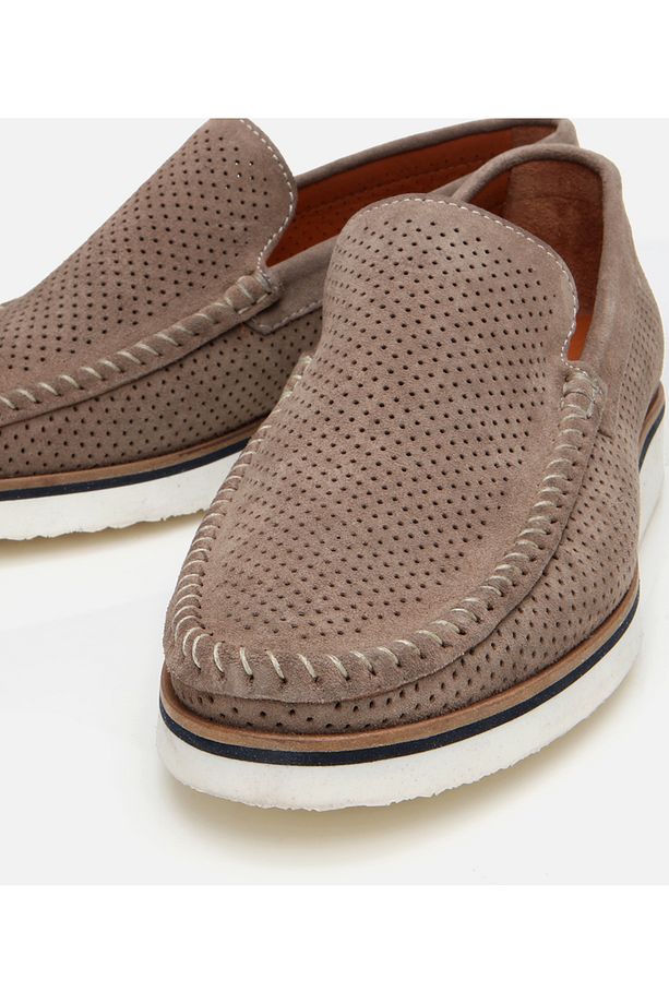 Erkek Süet Deri Vizon Hafif Tabanlı Loafer - 3
