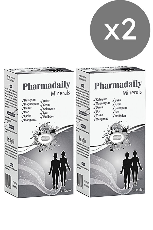 2 in 1 Pack: Pharmadaily Minerals X2 All Minerals in Daily Need Amount