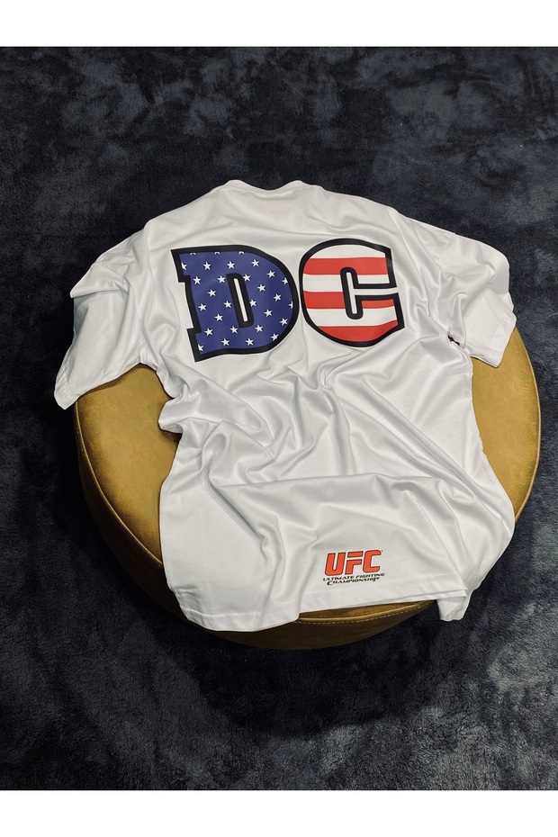 تيشيرت أبيض برقبة دائرية من القطن بنسبة 100% من UFC دانيال كورميير