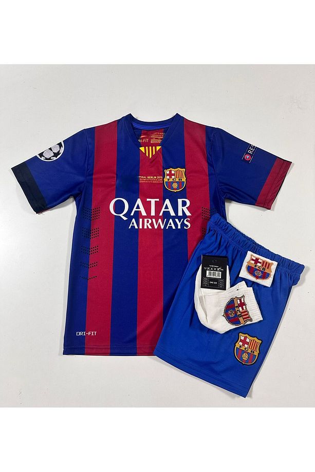 B.a.r.c.e.l.o.n.a 2015 Sezonu Lionel Messi Nostalji Çocuk Forması (Armalı-Set) - 2