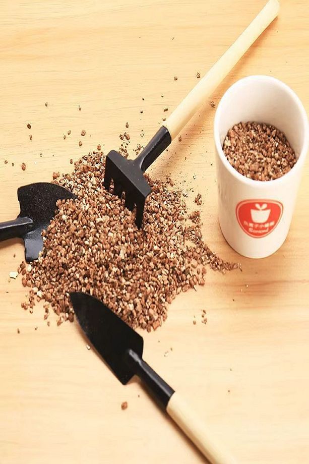 Ahşap Saplı Bonsai Çiçekleri Ve Saksı Bitkileri Için Bahçe Araçları Mini Kürek Tırmık Seti 6 Parça - 3