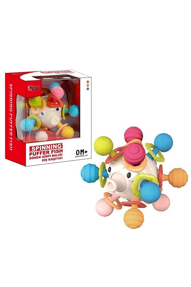 Eğitici Dönen Kirpi Balığı Bebek Aktivite Oyuncağı Neşeli Dostlar Bultak Set - 4