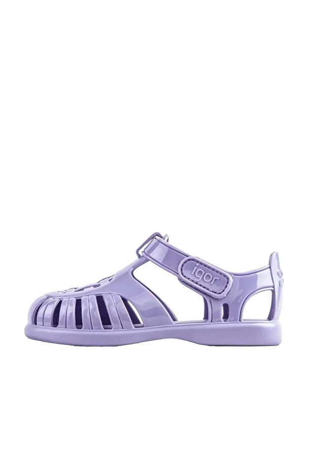 Tobby Gloss Purple Girls Sandals