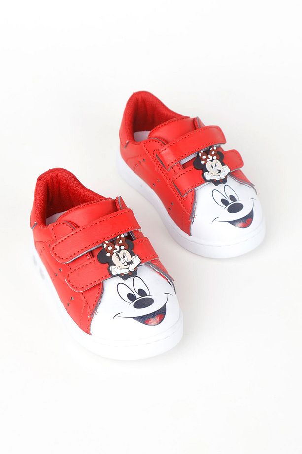 Ilk Adım Ayakkabısı Kız Bebek Ilk Adım Ayakkabısı Ortopedik Ilk Adım Ayakkabısı Işıklı Mickey Mouse - 5