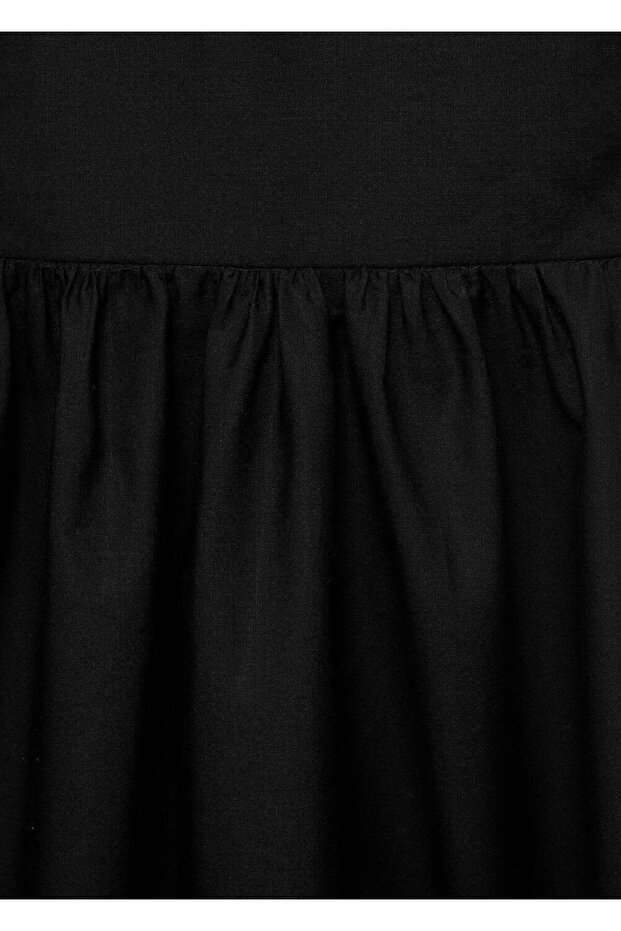 Kruvaze sırt detaylı halter yaka elbise - 6