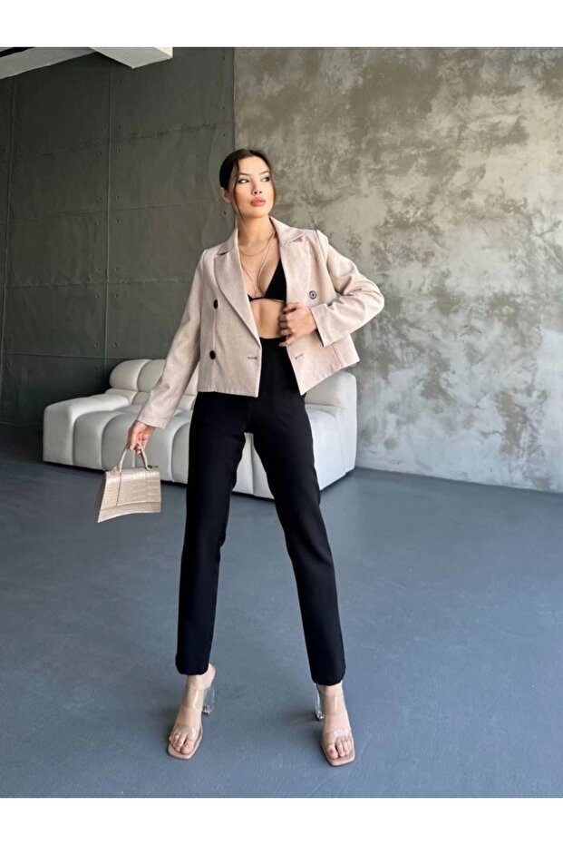 سترة مزدوجة الصدر - 3