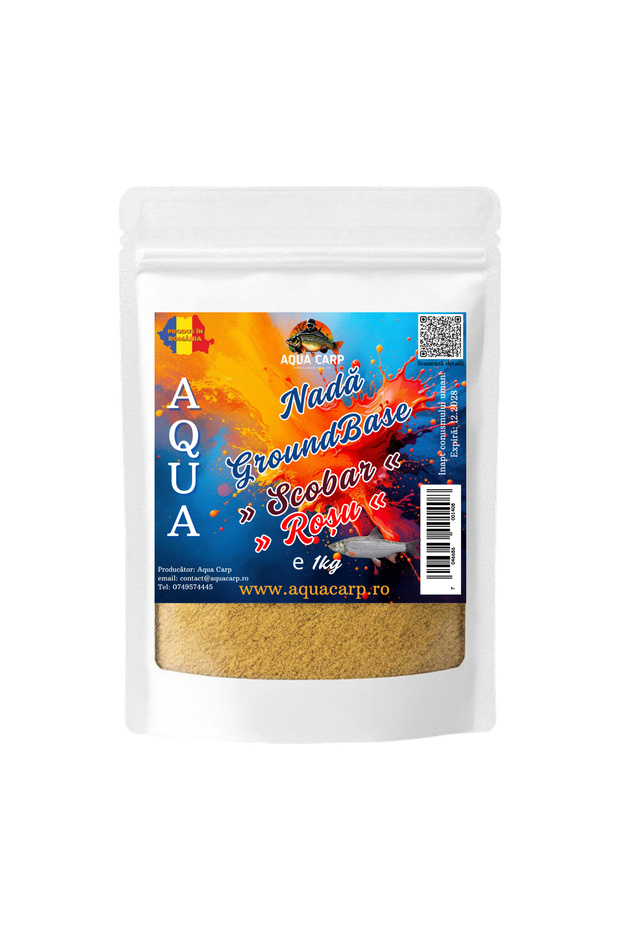 Стръв Aqua GroundBase Red Scobar 1 кг - 1