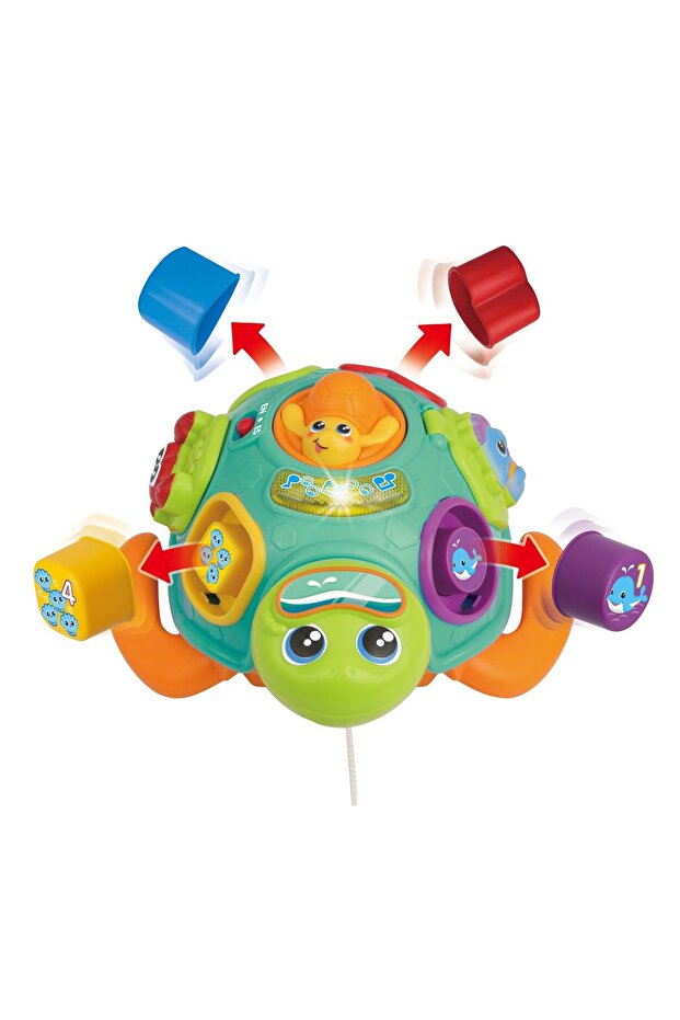 TURTLE PULL-AWAY TOY WITH SHAPES - 2