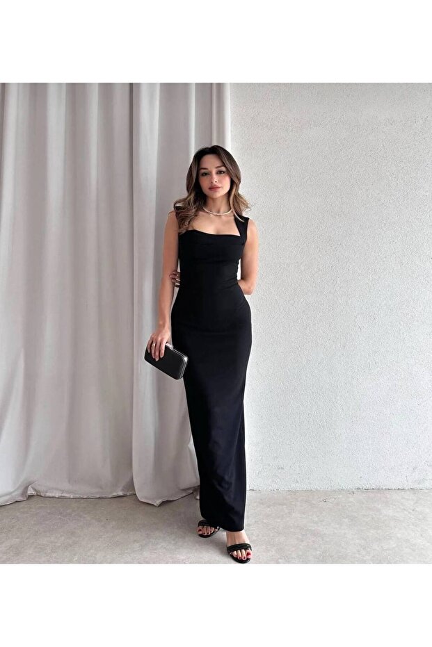 Kadın Premium Maxi Elbise - 1