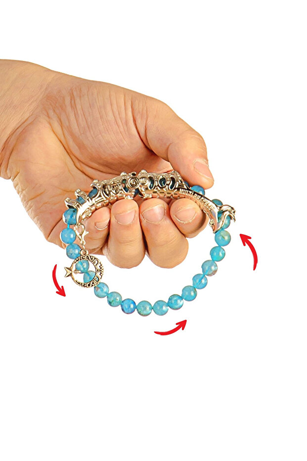 Aquamarin taşı Multi Tespih - 4