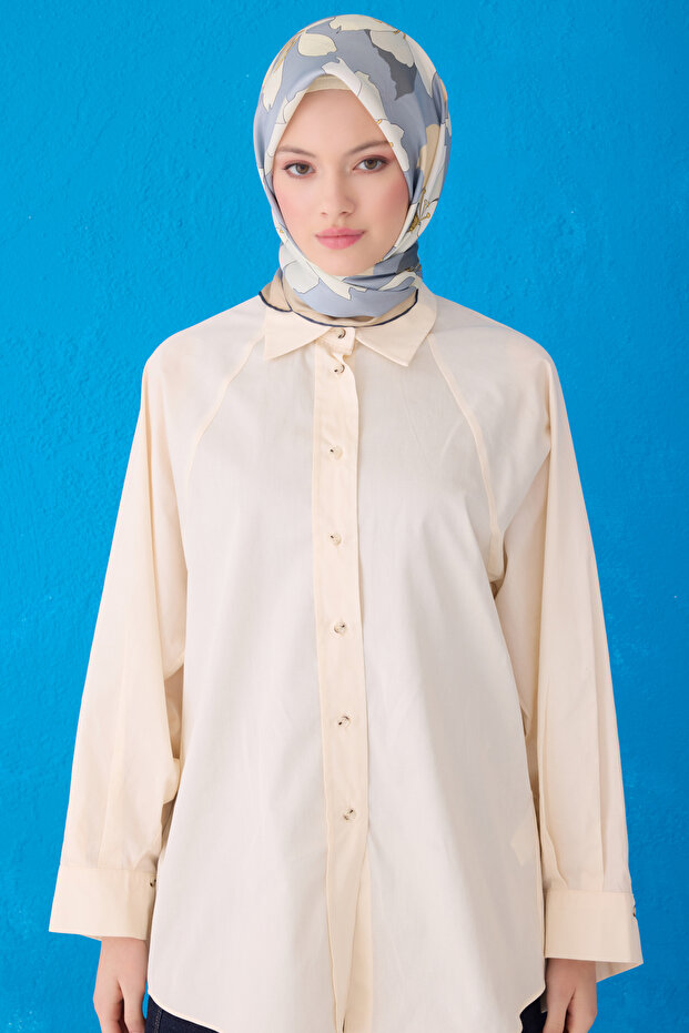 BELLİ SAF İPEK EŞARP 4100D (TWİLL)-55 - 2