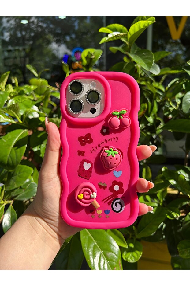 حافظة سيليكون كاندي متوافقة مع هاتف ابل ايفون 16 برو ماكس - 4