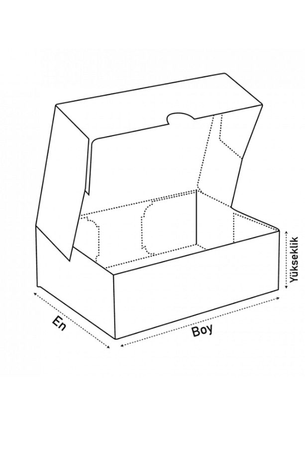 23,2x18,4x6 Cm E-ticaret Kargo Kutusu - Kraft Kutu-25 Adet - 3