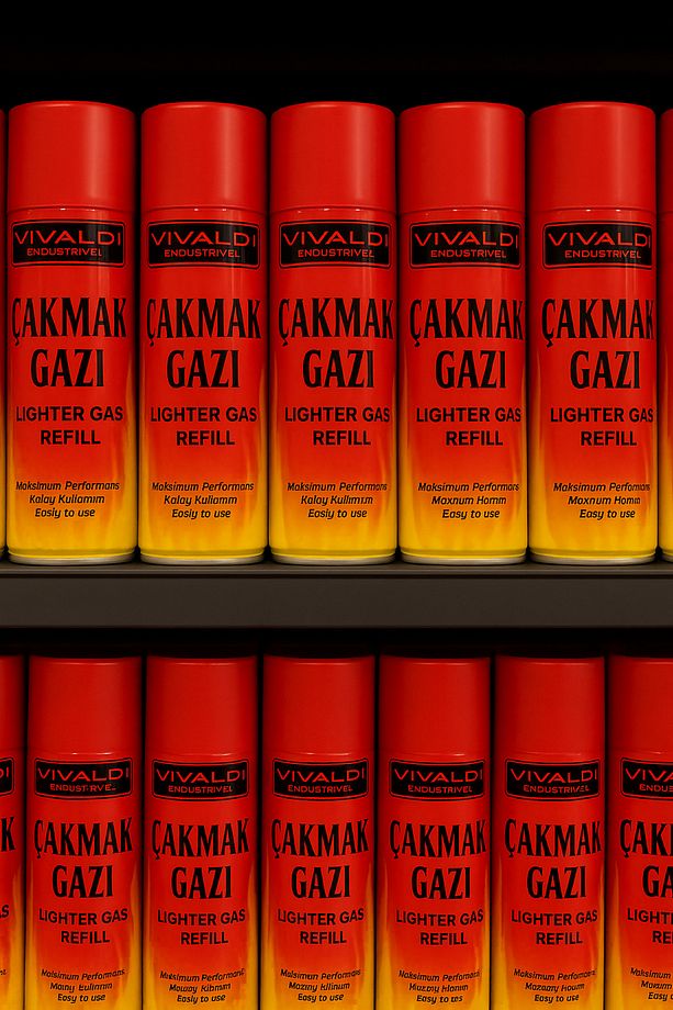 Vivaldi Endüstriyel Yüksek Dolum 270ML 12'li Set Çakmak Gazı 12x270ml - 2