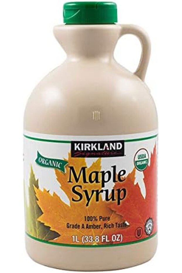 100% Pure Organic Maple Syrup 1 Litre, Canada grade a amber, Rich Taste