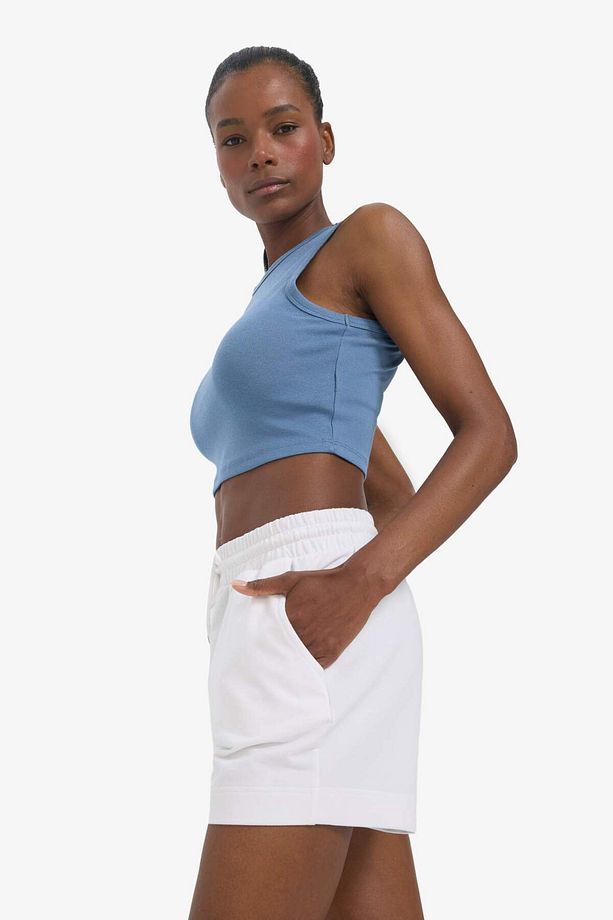 DeFactoFit Crop Top Bisiklet Yaka Modal Sporcu Atlet E2939AX25SM - 4