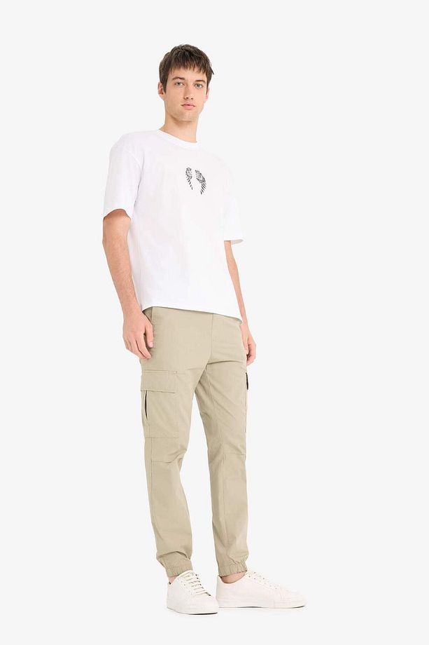 %100 Pamuk Regular Kargo Cepli Yazlık Jogger Paraşüt Pantolon E2181AX25SM - 3