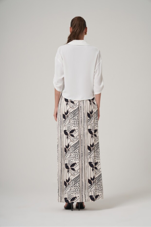 Desenli Maxi Etek - 3