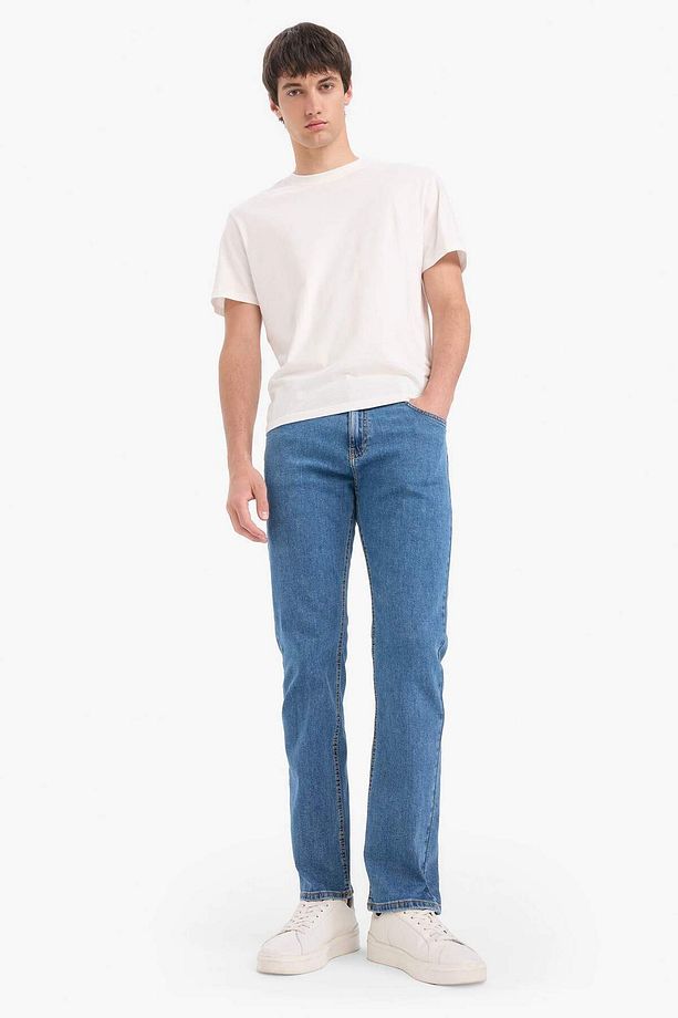 Sergio Regular Fit Normal Kalıp Normal Bel Boru Paça Jean Pantolon E7277AX25SM - 3